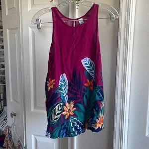 Sleeveless floral top